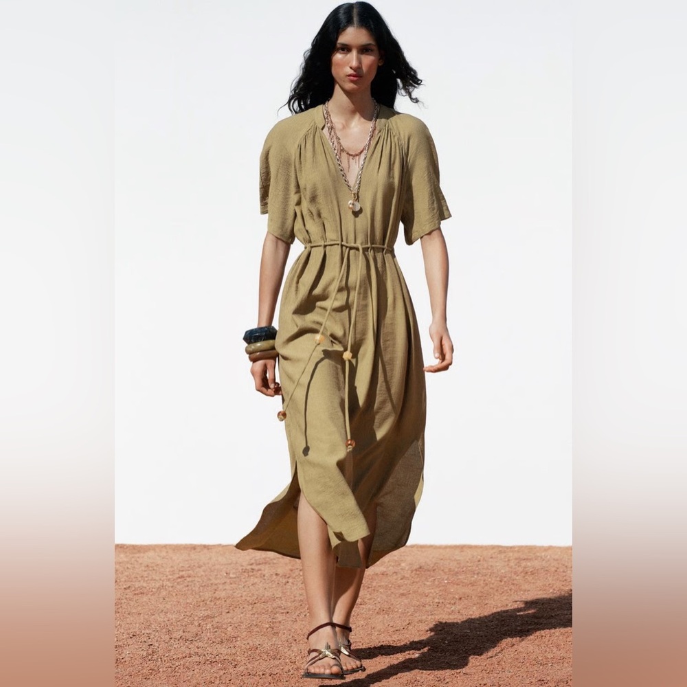 Zara Women’s Beaded Belt Dress